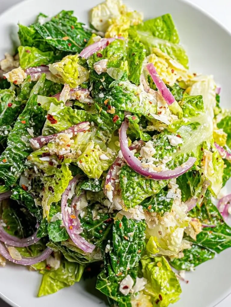 Lemon Parmesan Lettuce Salad