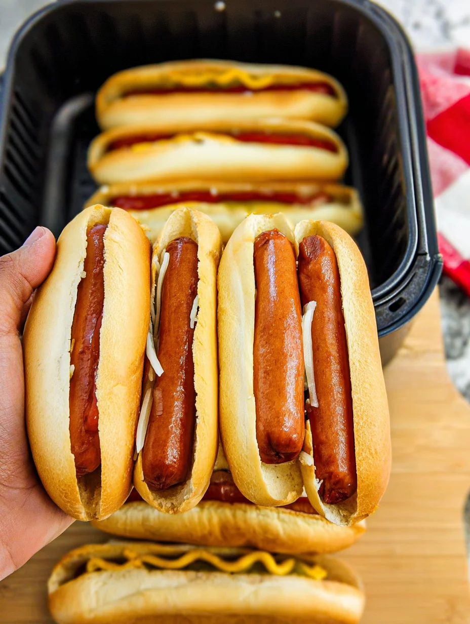 Air Fryer Hot Dogs