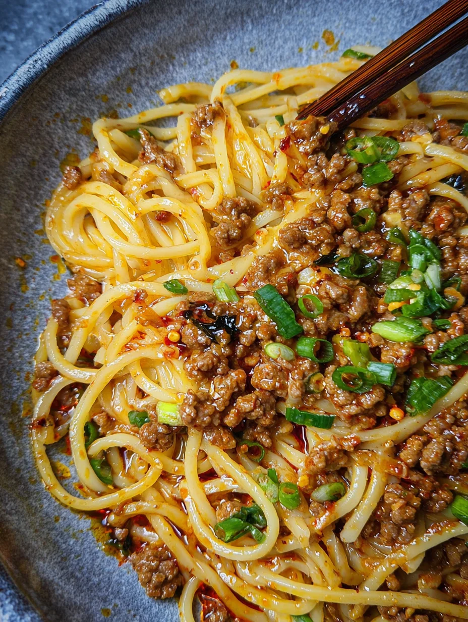 Asian Ground Beef Noodles