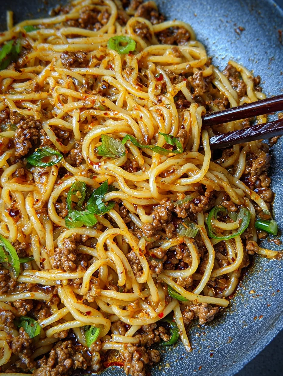Asian Ground Beef Noodles