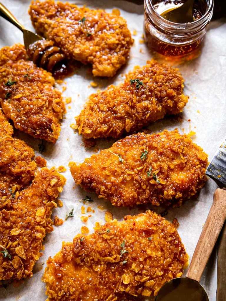 Baked Crunchy Hot Honey Chicken