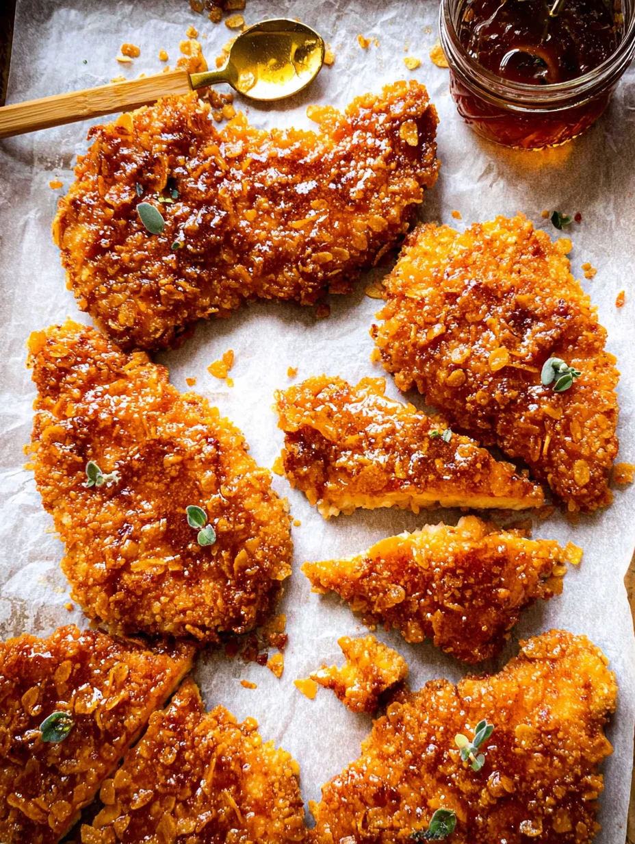 Baked Crunchy Hot Honey Chicken
