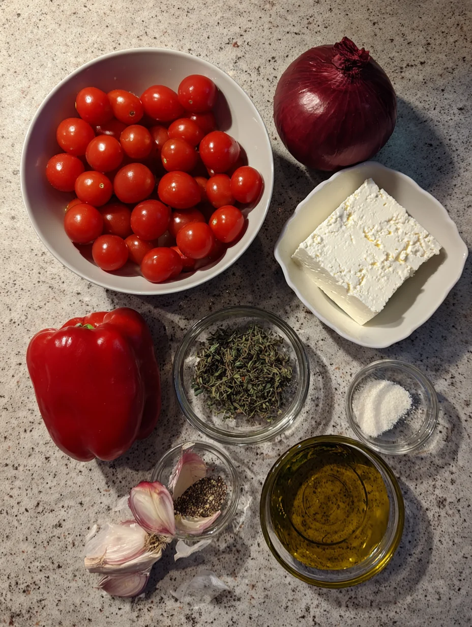 Baked Feta Eggs