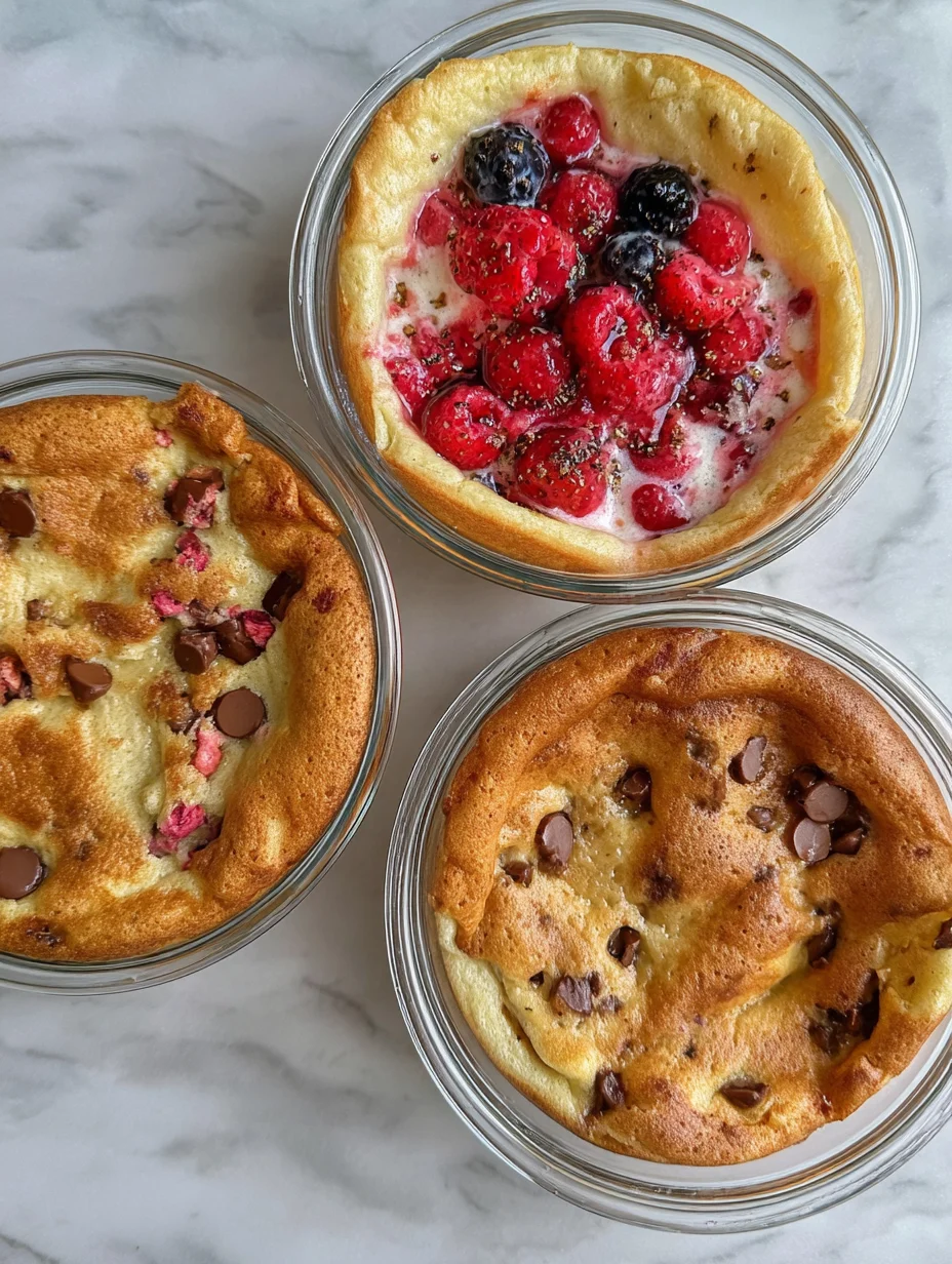Baked Protein Pancake Bowls