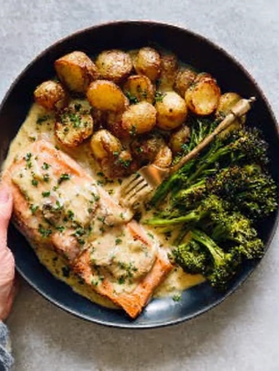 Baked Salmon with Amazing Lemon Sauce
