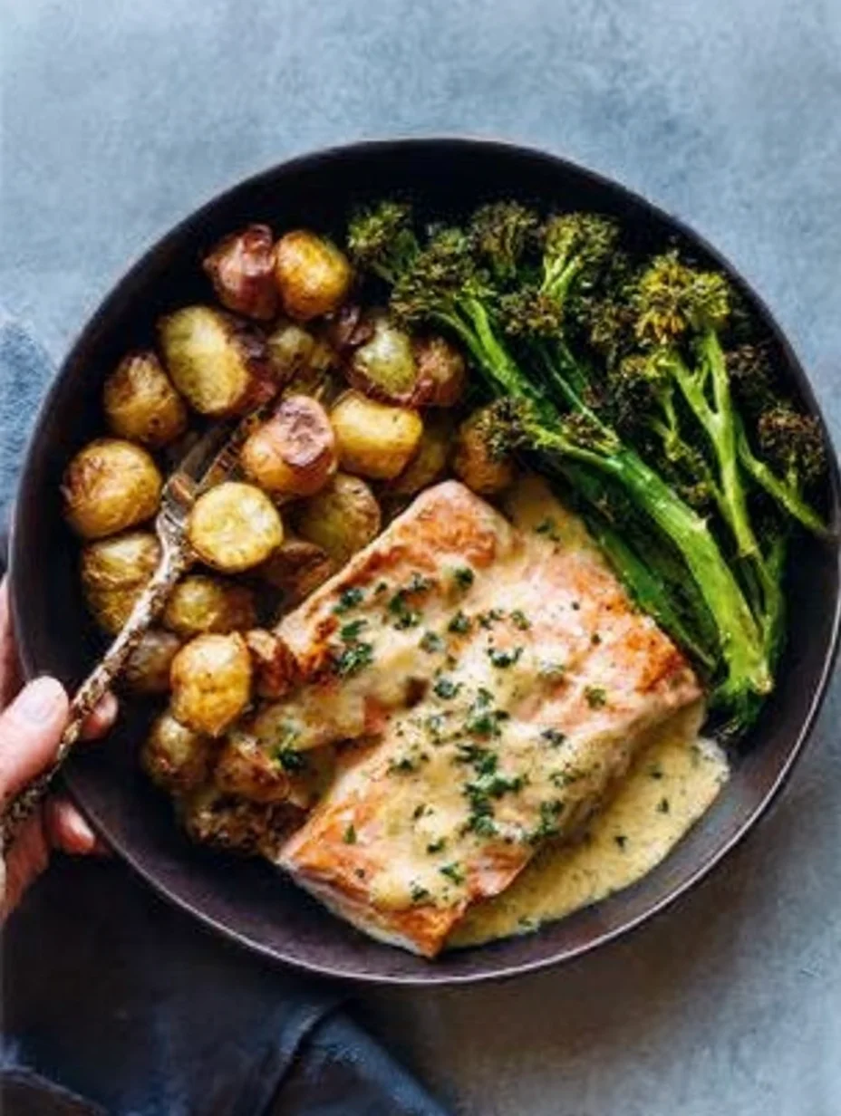 Baked Salmon with Amazing Lemon Sauce