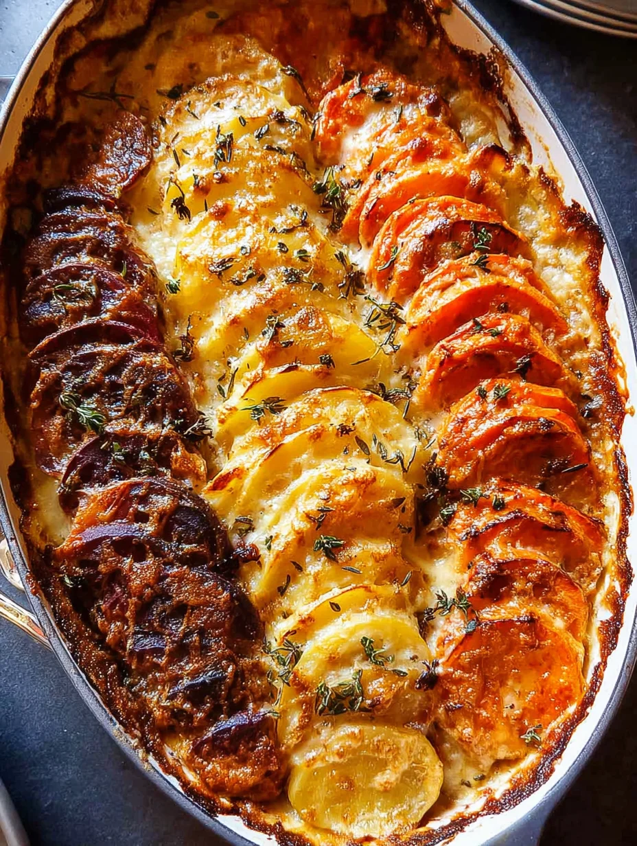 Cheesy Root Vegetable Gratin