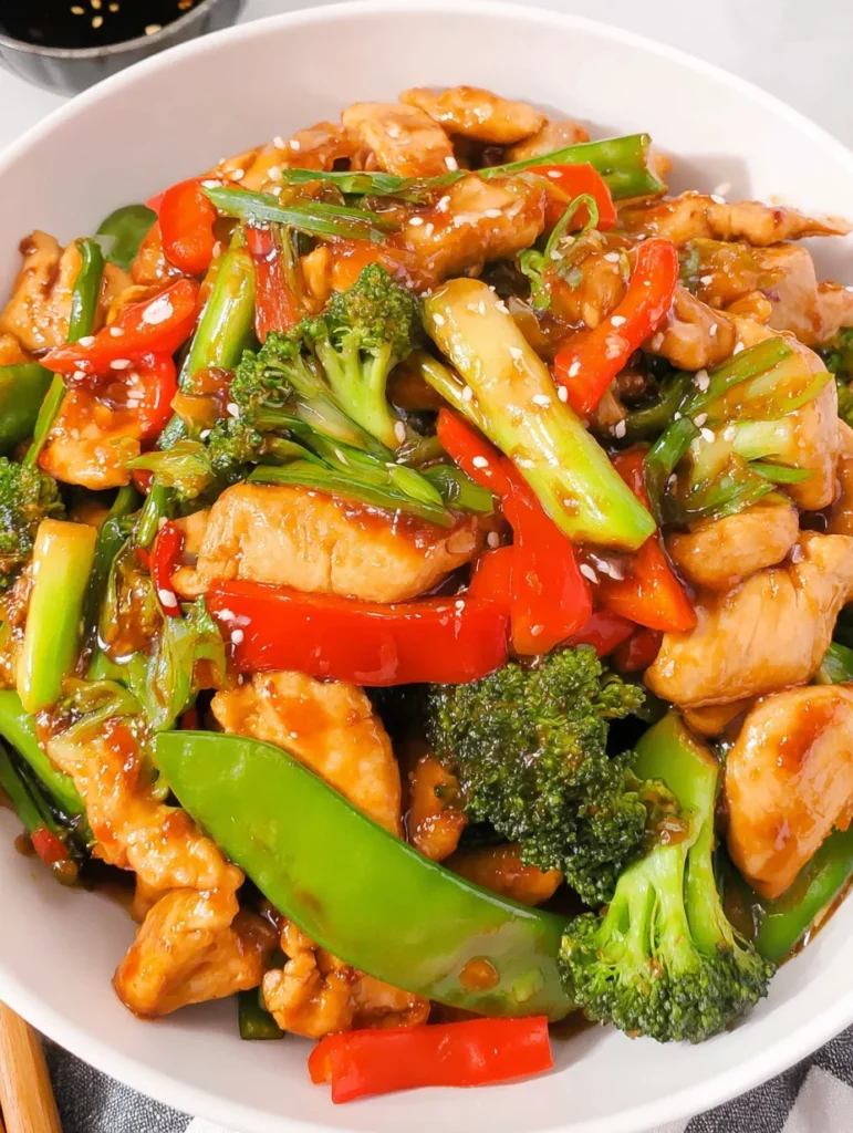 Chicken with Mixed Vegetable Stir Fry