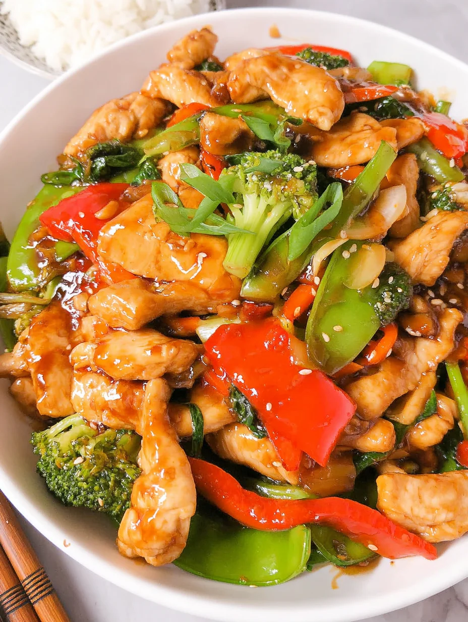 Chicken with Mixed Vegetable Stir Fry