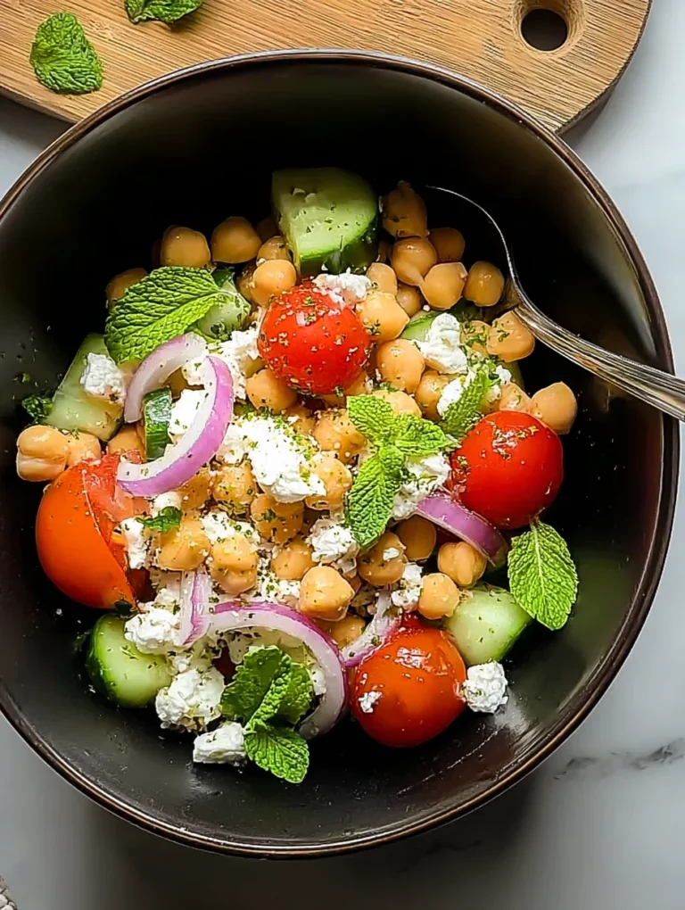 Cottage Cheese and Chickpeas Salad