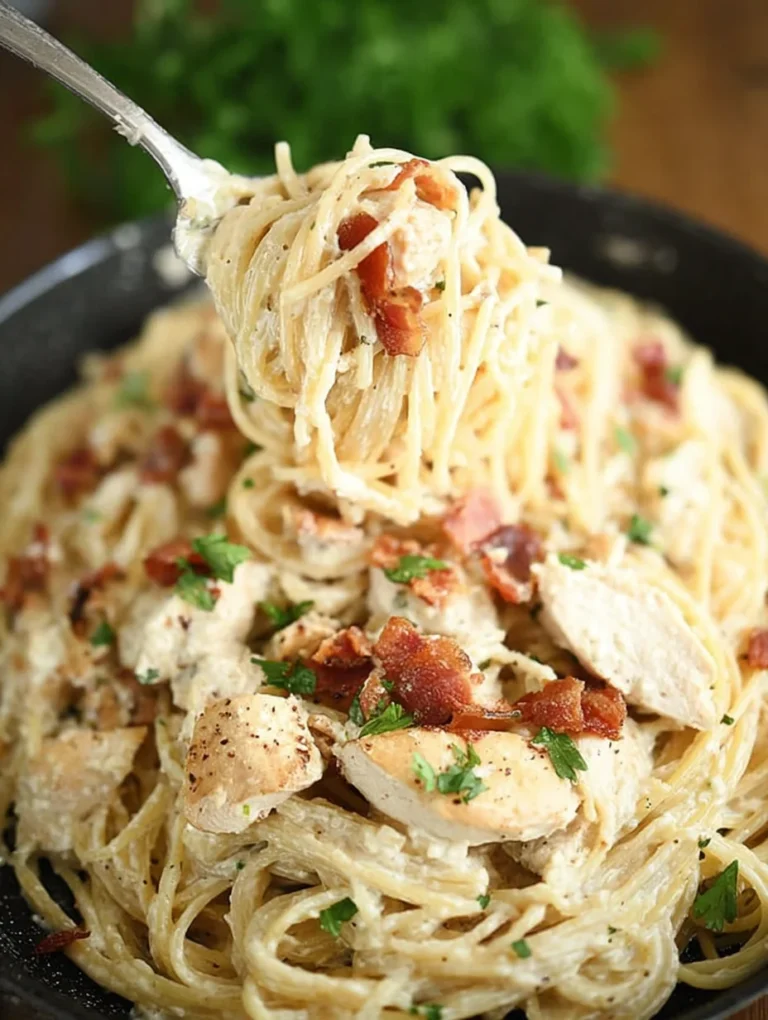 Cream Cheese Bacon Chicken Pasta