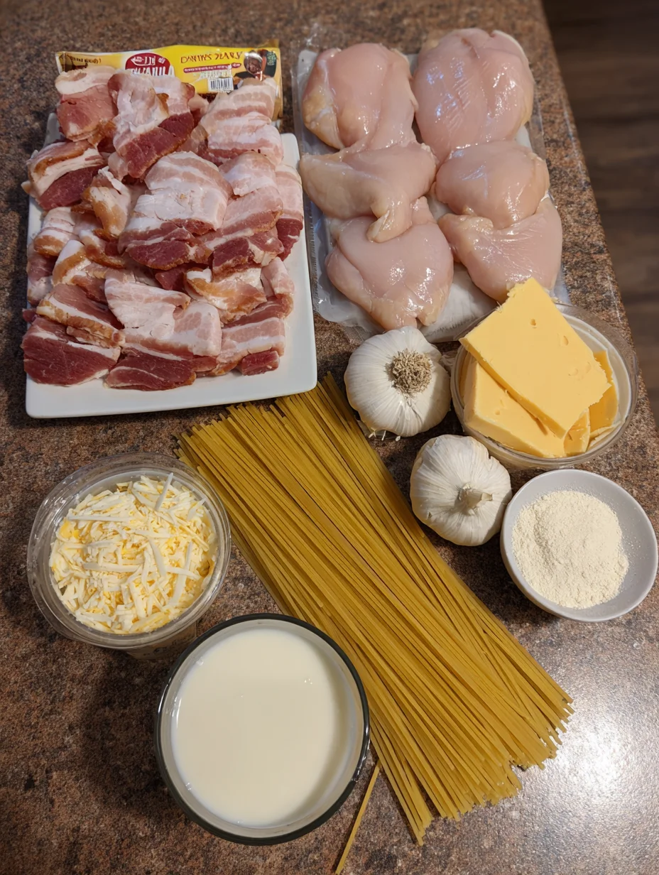 Cream Cheese Bacon Chicken Pasta