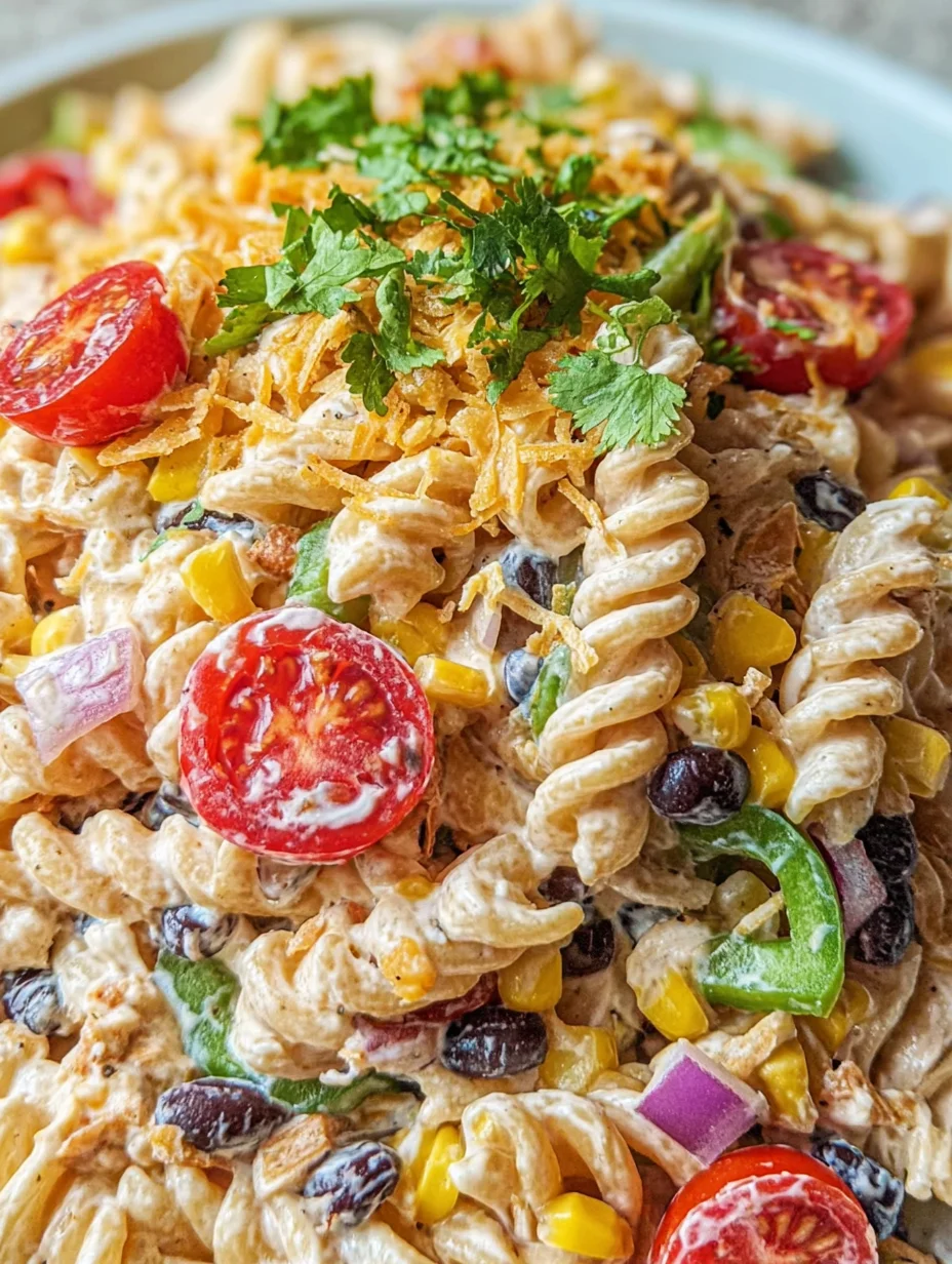 Creamy Ranch Taco Pasta Salad