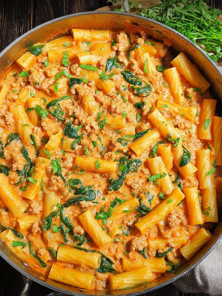 Creamy Sausage Rigatoni