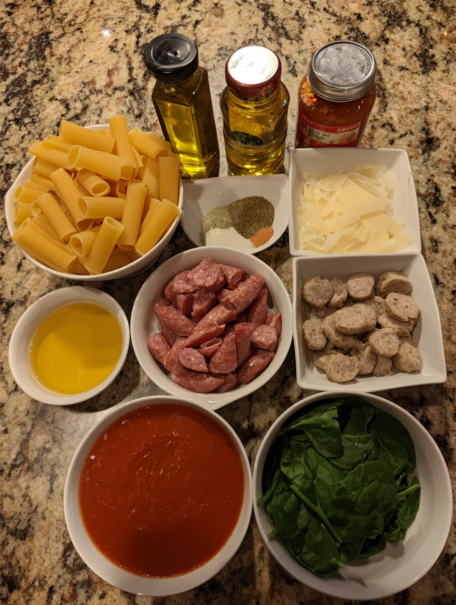 Creamy Sausage Rigatoni