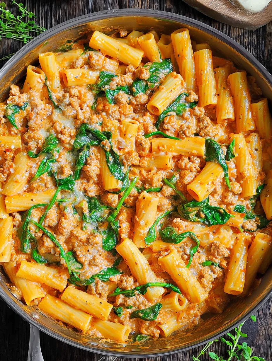 Creamy Sausage Rigatoni