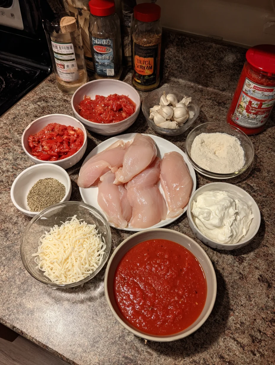 Crockpot Chicken Parmesan Soup