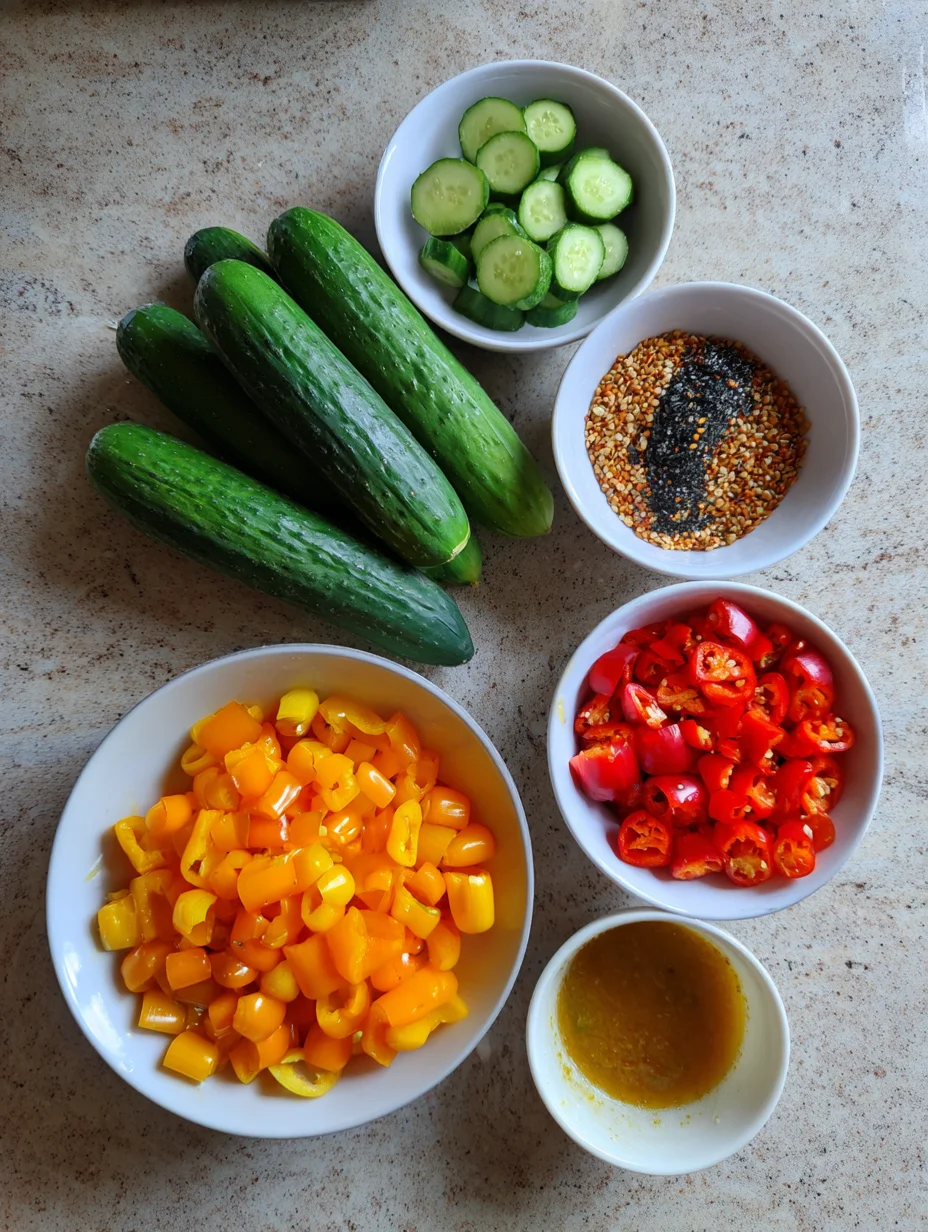 Cucumber & Pepper Salad
