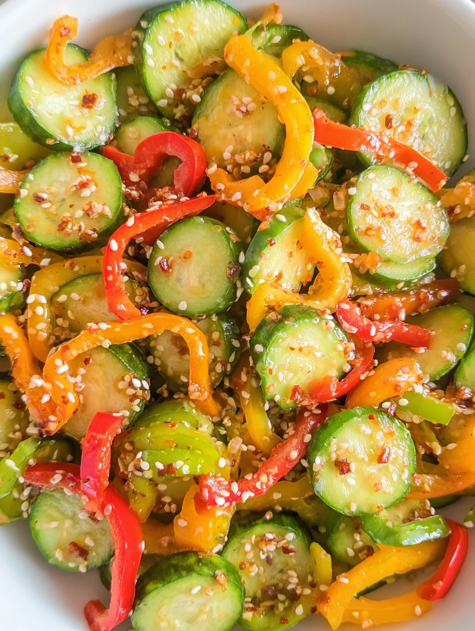 Cucumber & Pepper Salad