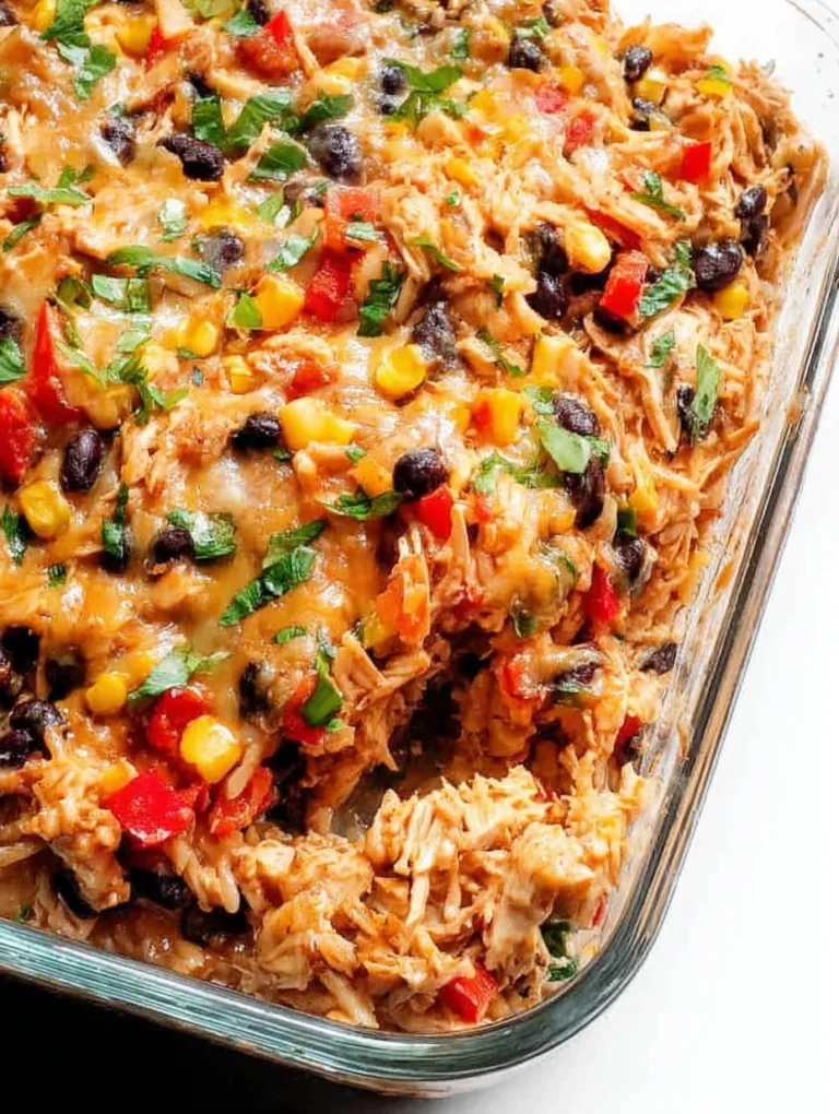 Easy Chicken Burrito Casserole