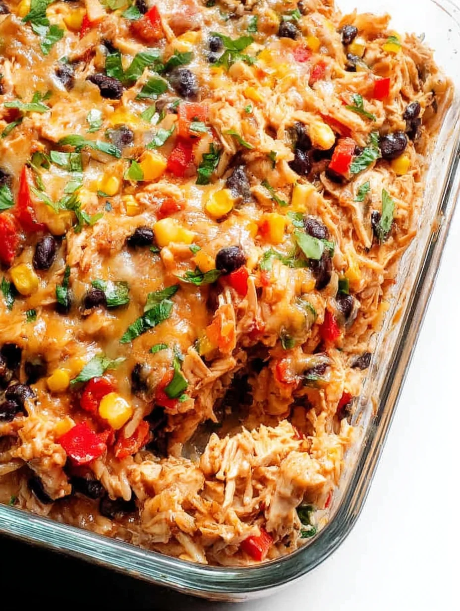 Easy Chicken Burrito Casserole