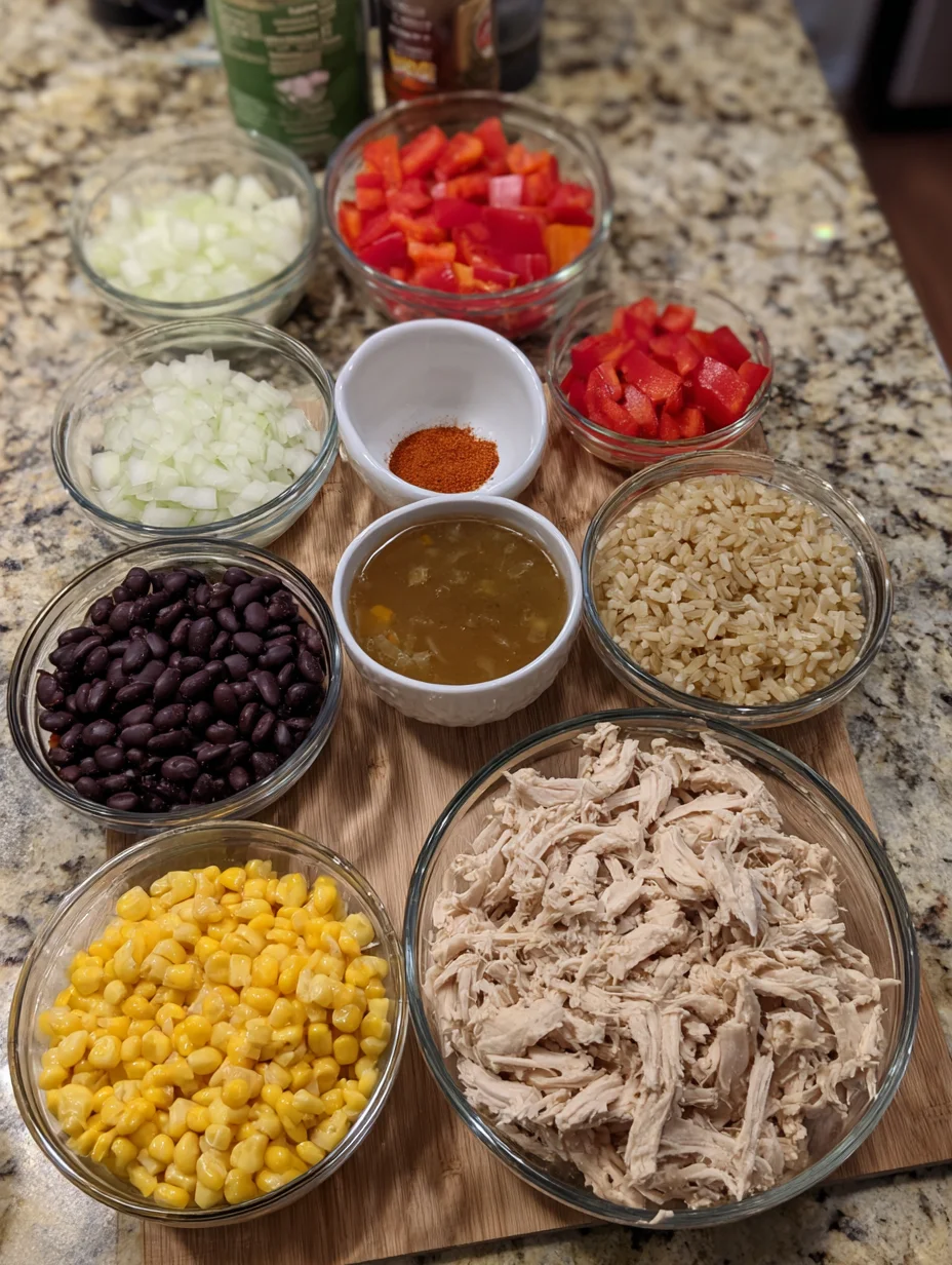 Easy Chicken Burrito Casserole