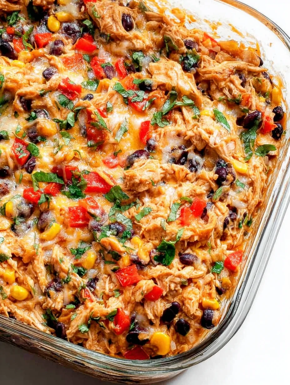 Easy Chicken Burrito Casserole