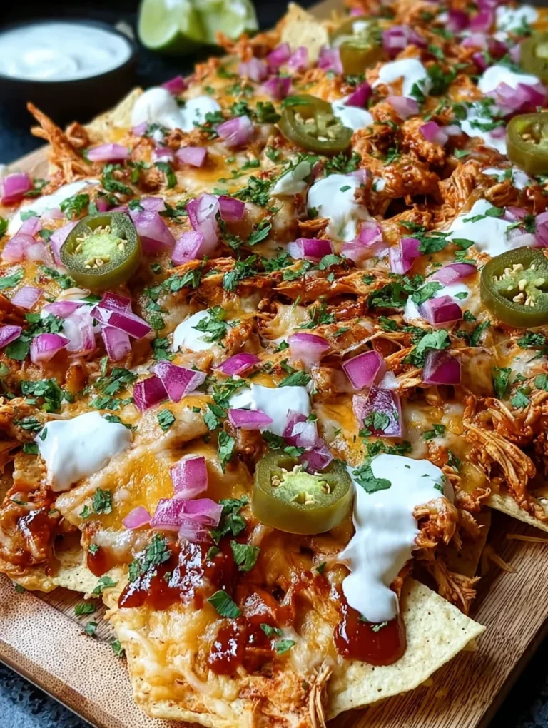 Easy Sheet Pan BBQ Chicken Nachos