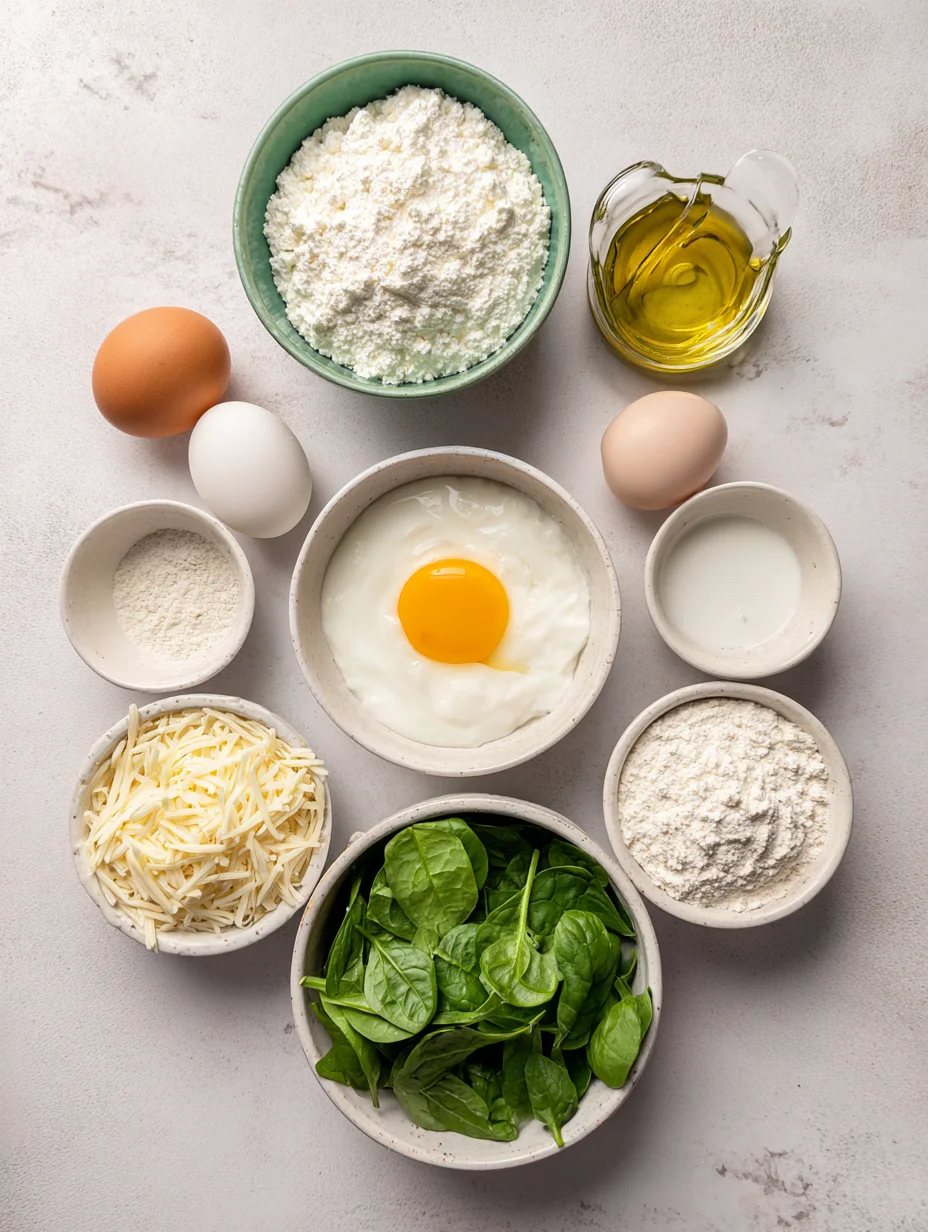 Easy Spinach Cottage Cheese Flagels