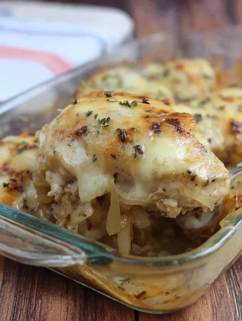 French Onion Chicken Bake