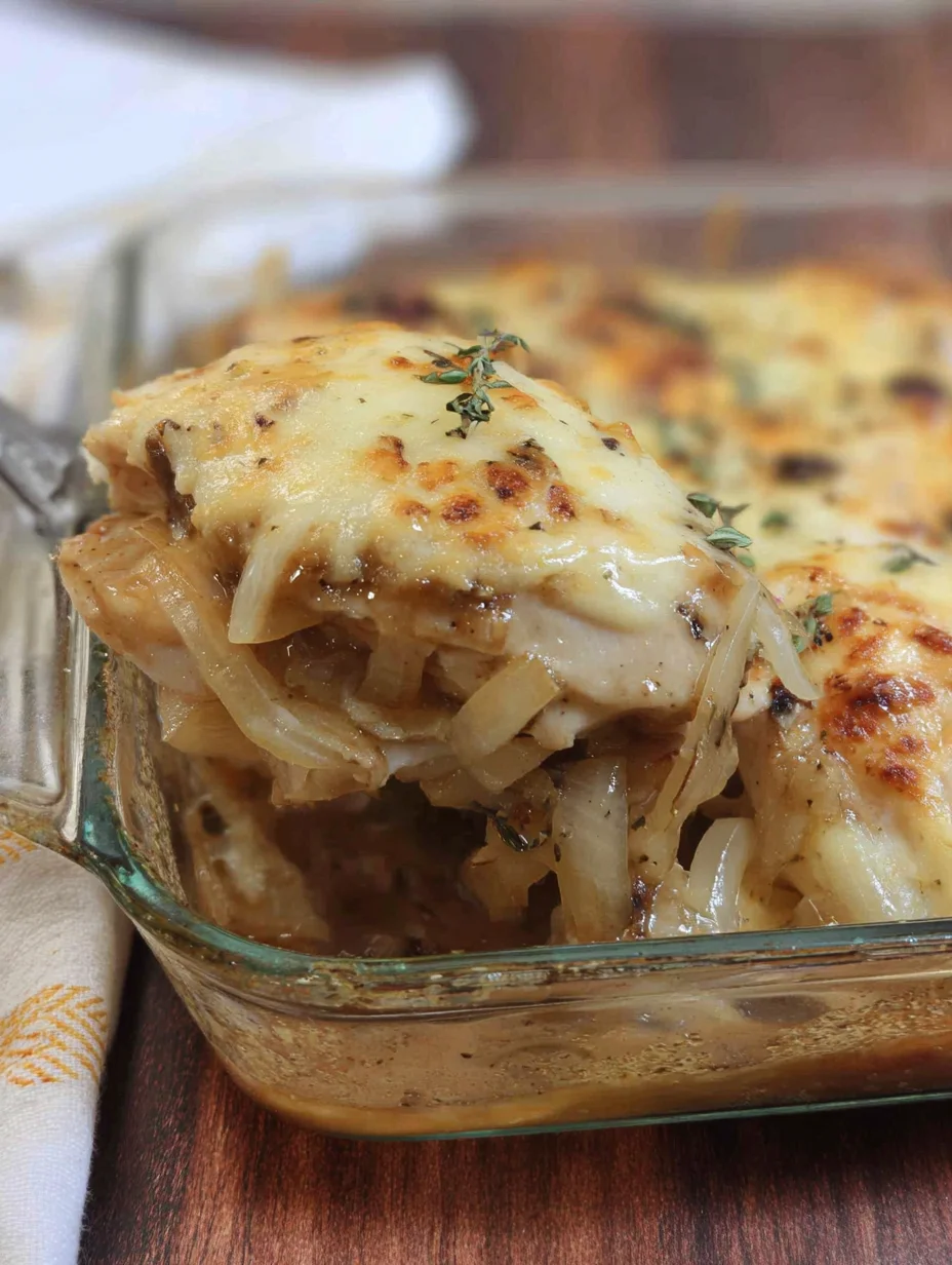 French Onion Chicken Bake