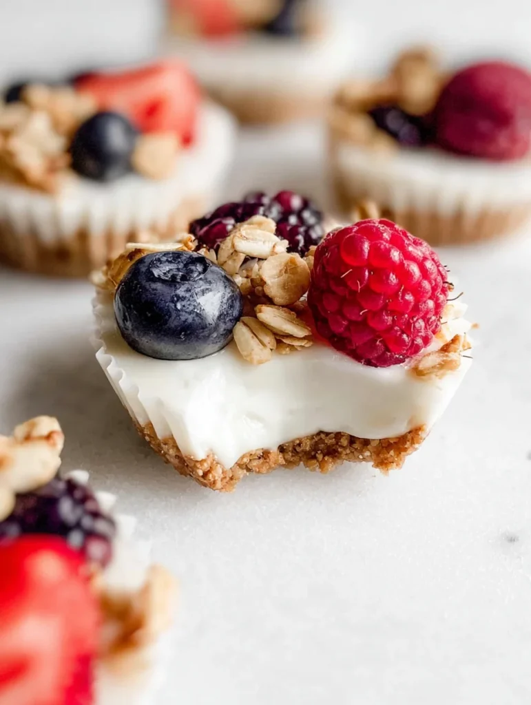 Frozen Yogurt Granola Cups