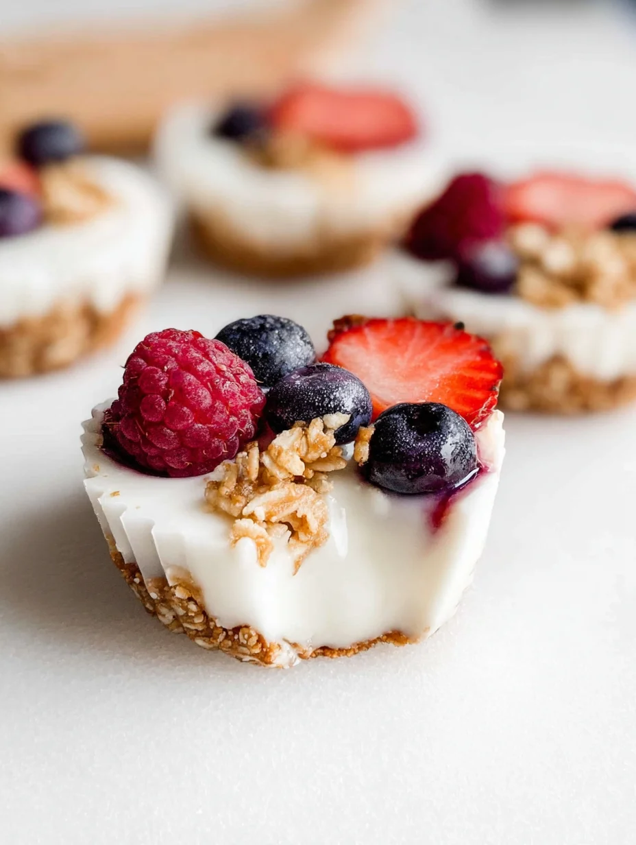 Frozen Yogurt Granola Cups