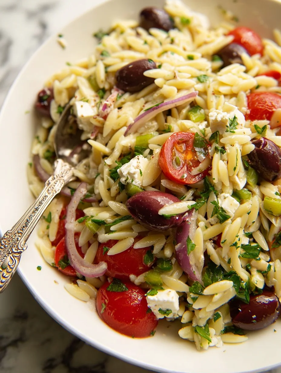 Greek Orzo Pasta Salad