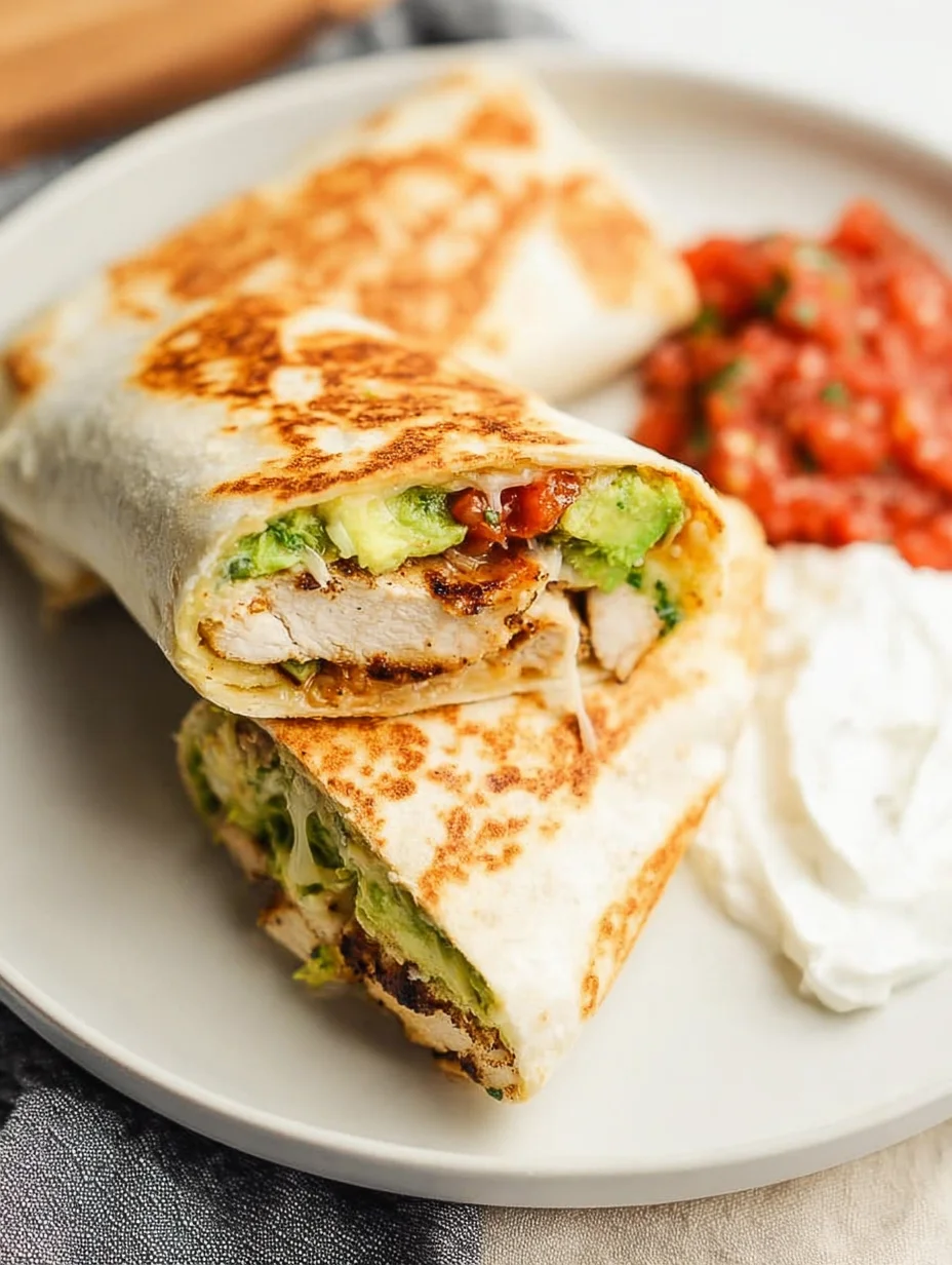 Grilled Avocado Chicken Wraps