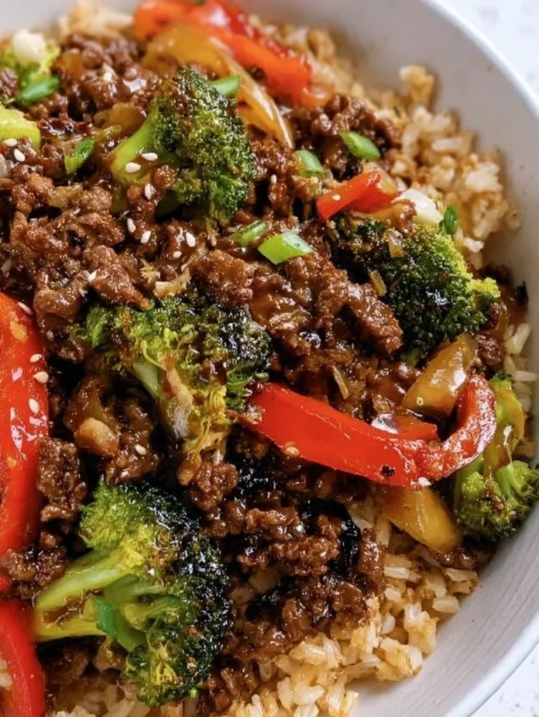 Ground Beef and Broccoli