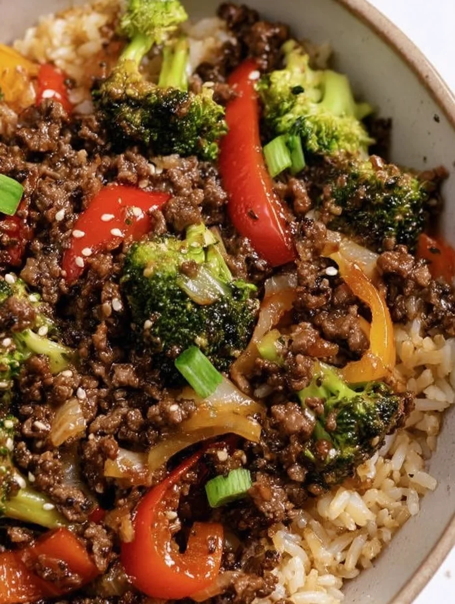 Ground Beef and Broccoli