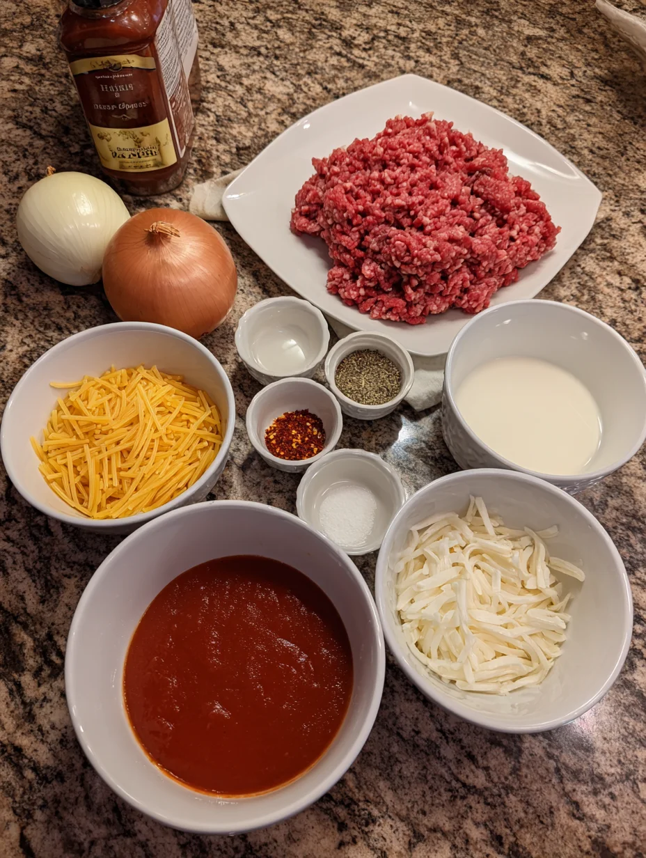 Ground Beef Orzo with Tomato Cream Sauce