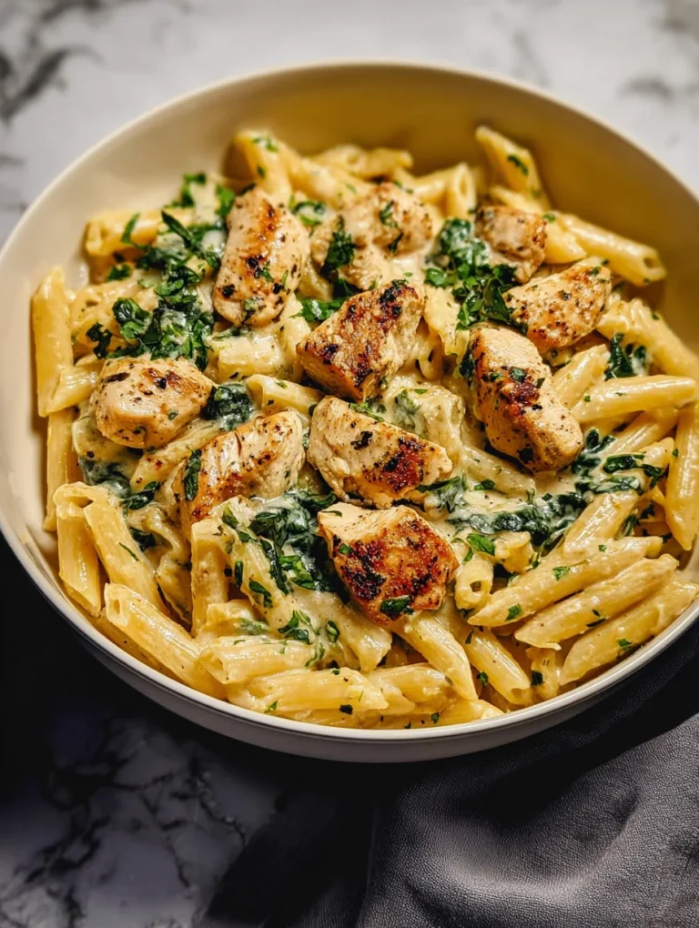 Healthy Garlic Parmesan Chicken Pasta
