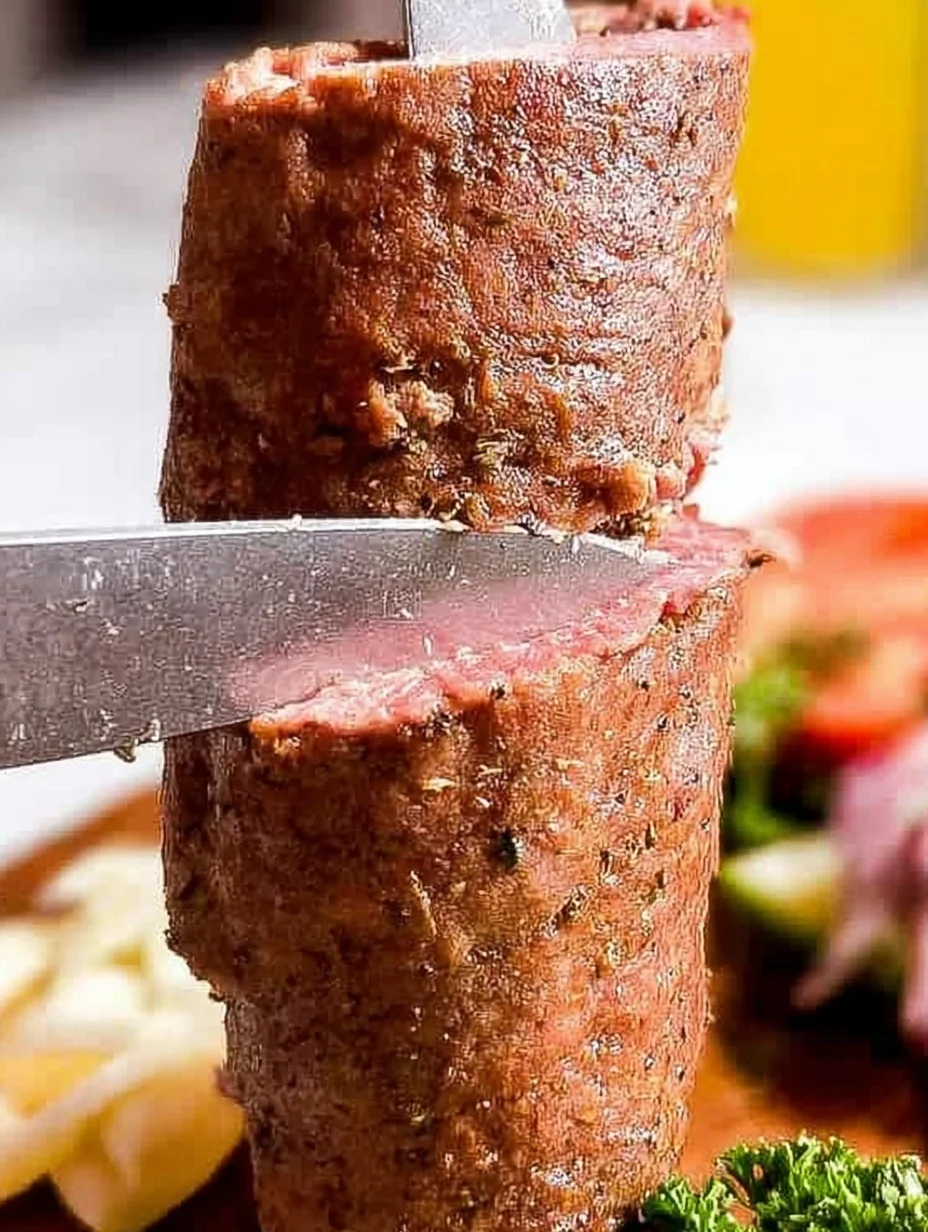 Homemade Rotisserie Doner Kebab Meat