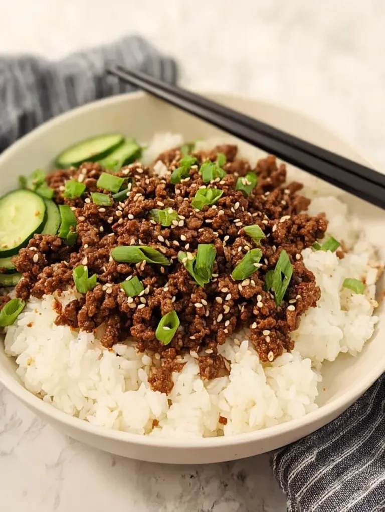 Korean Ground Beef Bowl