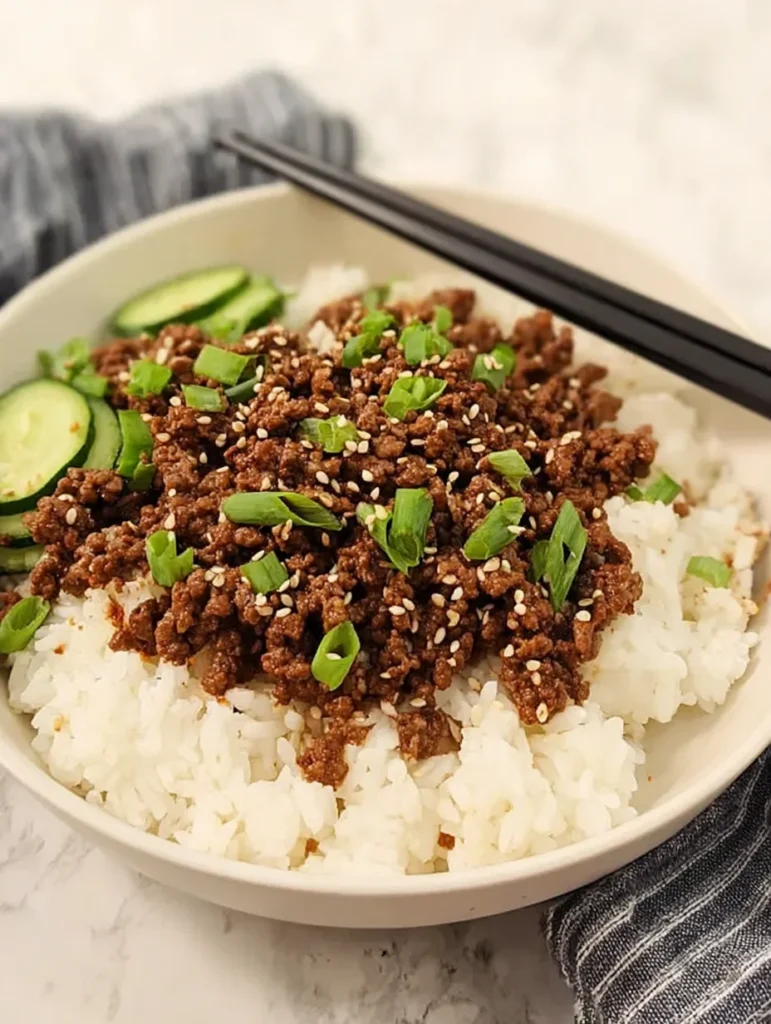 Korean Ground Beef Bowl