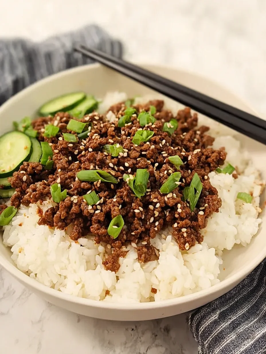 Korean Ground Beef Bowl