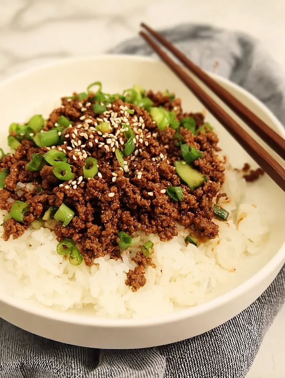 Korean Ground Beef Bowl