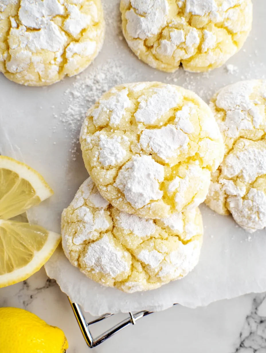 Lemon Crinkle Cookies
