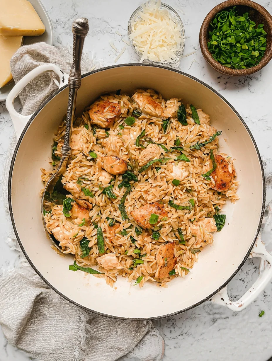 One Pot Chicken Orzo