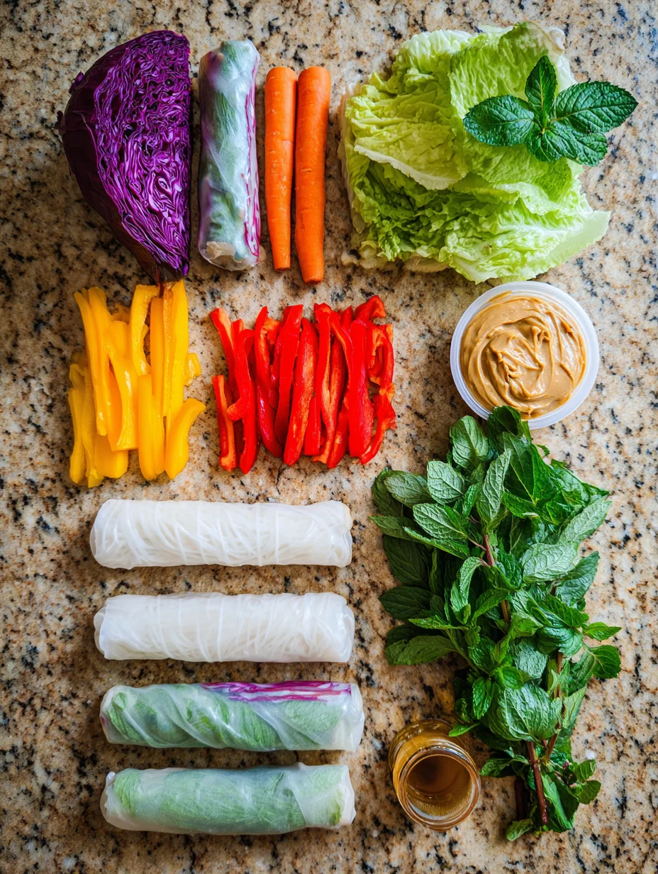 Rainbow Spring Rolls