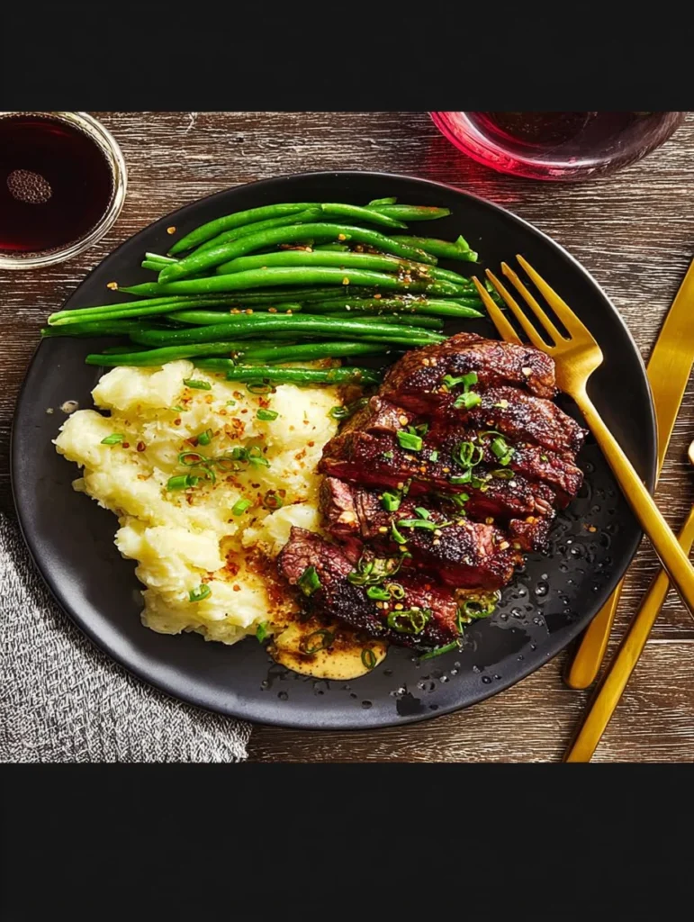 Ribeye and Roasted Garlic Pan Sauce