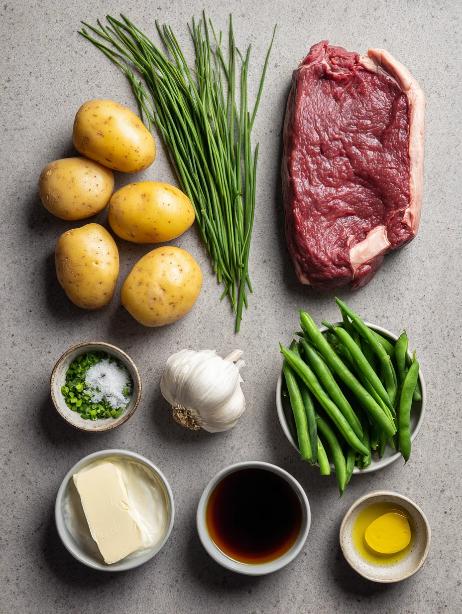 Ribeye and Roasted Garlic Pan Sauce
