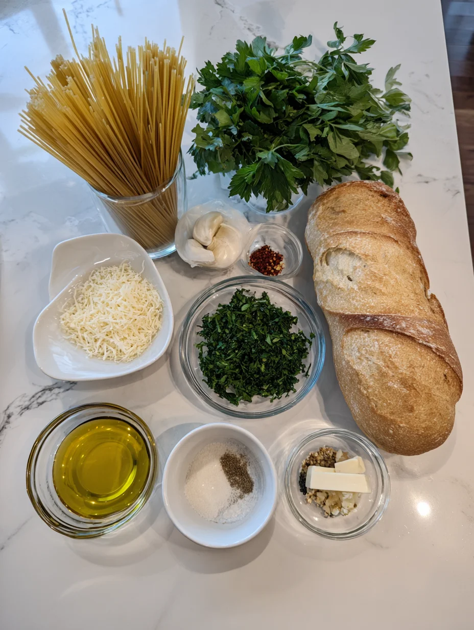 Spaghetti Garlic Bread